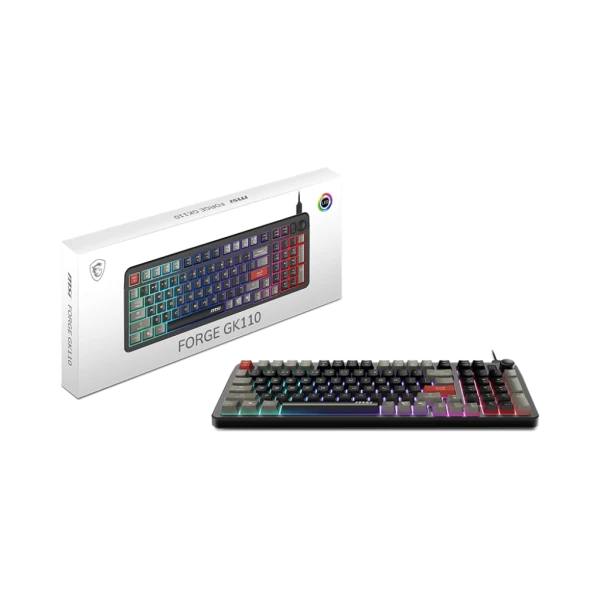 MSI FORGE GK110 FR - Clavier Gaming Méca-Membrane RGB AZERTY