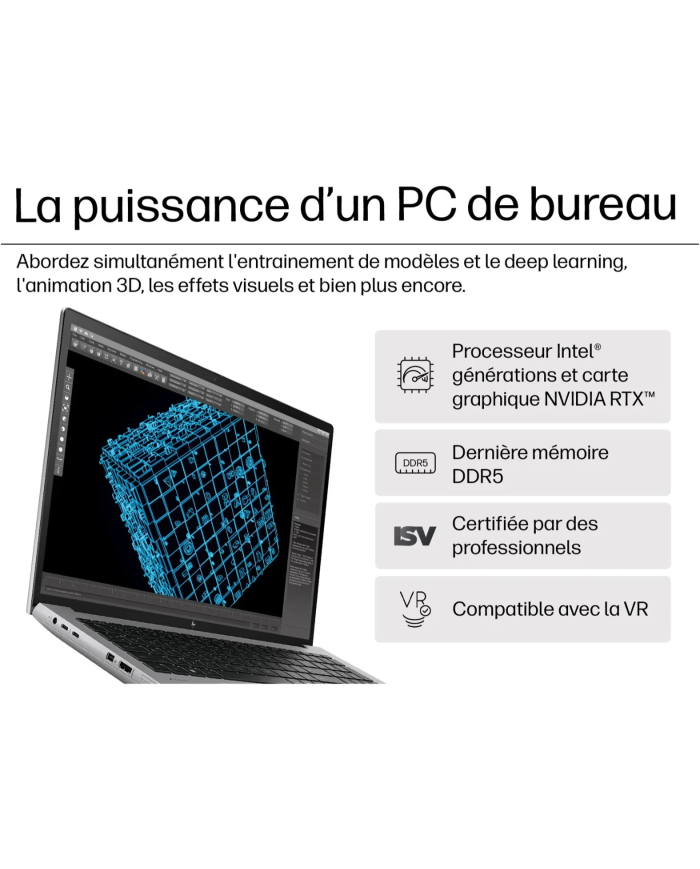 HP ZBook Fury 16 G11 - i9-13950HX - RTX 4060 - 32Go - 512Go SSD - 16" WUXGA 120Hz - Pc  Worksation hp