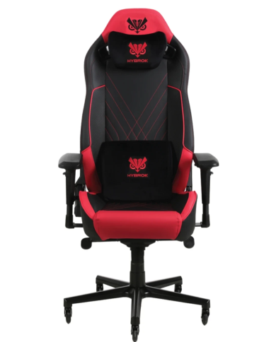 Hybrok FLY SHARK - Chaise Gamer Ergonomique 4D Noir/Rouge