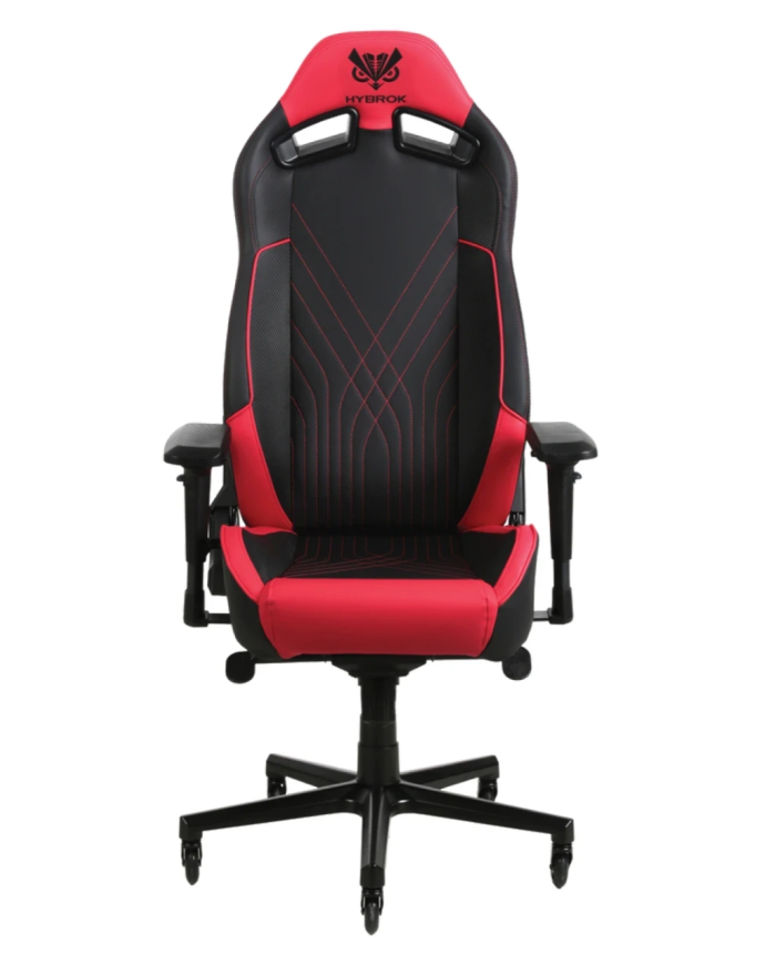 Hybrok FLY SHARK - Chaise Gamer Ergonomique 4D Noir/Rouge