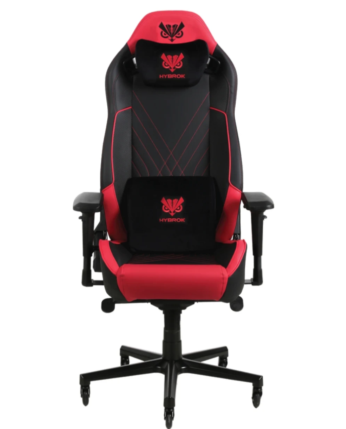 Hybrok FLY SHARK - Chaise Gamer Ergonomique 4D Noir/Rouge