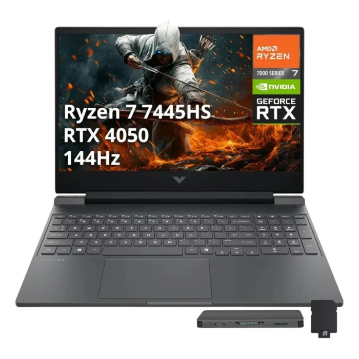 HP Victus 15 - Ryzen 7 7445HS - RTX 4050 6GB - 16Go - 512Go SSD - 15.6" 144Hz