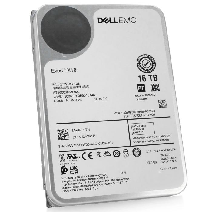 Dell EMC Exos X18 16TB -  HDD Enterprise