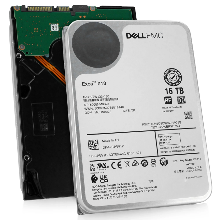 Dell EMC Exos X18 16TB -  HDD Enterprise