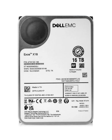 Dell EMC Exos X18 16TB -  HDD Enterprise