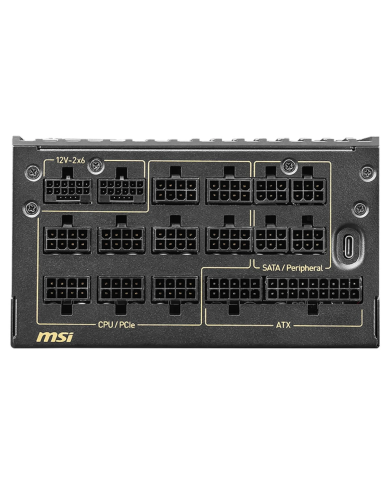 MSI MEG Ai1600T PSU ATX 3.1 PCIe 5.1 1600W Titanium