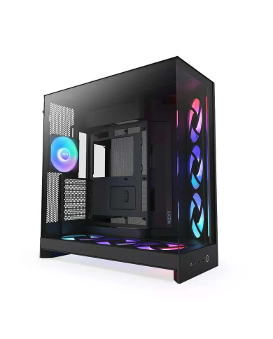 NZXT H9 Flow RGB+ Noir - Boîtier Moyen Tour ATX Verre Trempé