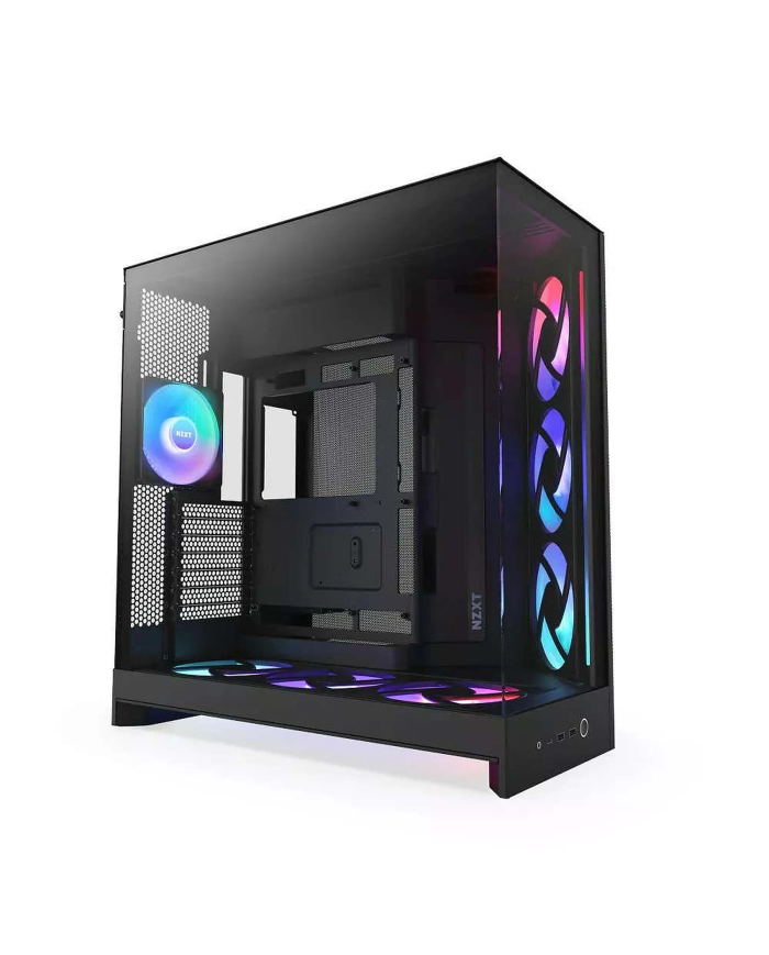 NZXT H9 Flow RGB+ Noir - Boîtier Moyen Tour ATX Verre Trempé