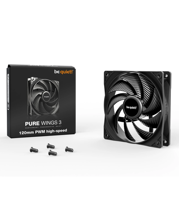 be quiet! Pure Wings 3 120mm PWM - Refroidissement Silencieux & Efficace
