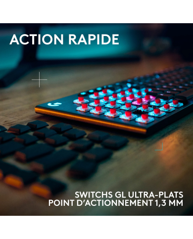 Logitech G G915 X LIGHTSPEED - Clavier Gamer Méca Low-Profile Tactile