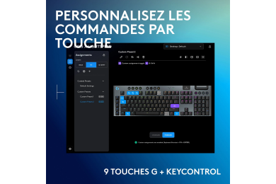 Logitech G G915 X LIGHTSPEED - Clavier Gamer Méca Low-Profile Tactile