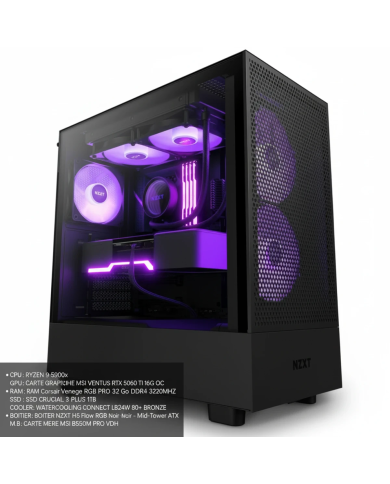 PC Gamer Ryzen 9 5900X/RTX 5060 Ti 16GB/32GB DDR4/1TB SSD - STATION DE TRAVAIL