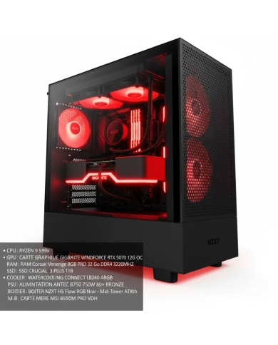 PC Gamer Ryzen 9 5900X/RTX 5070 12GB/32GB DDR4/1TB SSD