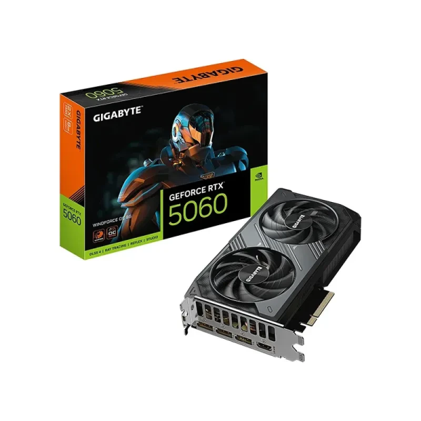 GIGABYTE RTX 5060 WINDFORCE OC 8G - GDDR7 - DLSS 4 - Gaming