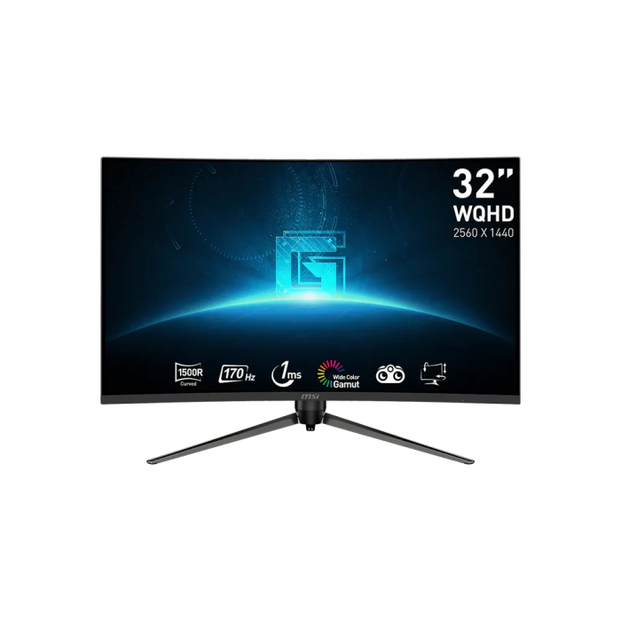 MSI G32CQ5P - 31.5" WQHD - 170Hz - 1ms - Dalle VA Incurvée 1500R