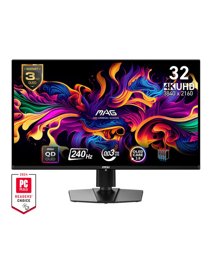 MSI MAG 321UPX QD-OLED - UHD 4K - 240Hz - 0.03ms - Quantum Dot