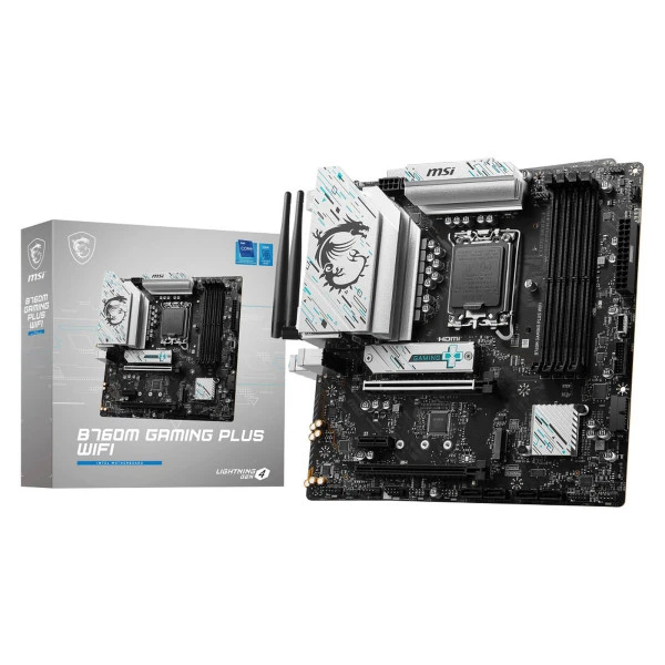 MSI B760M GAMING PLUS WIFI - Socket 1700 - DDR5 - Wi-Fi 6E