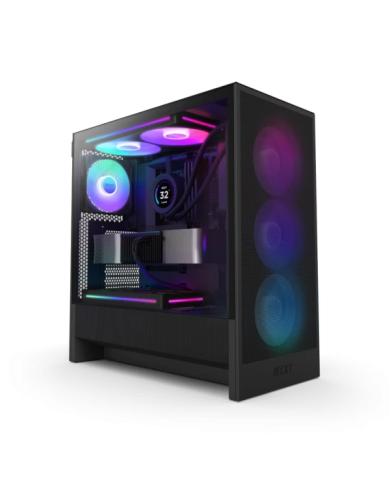 NZXT H5 Flow RGB (2024) Black - Boîtier Moyen Tour - Flux d'air optimisé