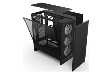 NZXT H5 Flow RGB (2024) Black - Boîtier Moyen Tour - Flux d'air optimisé