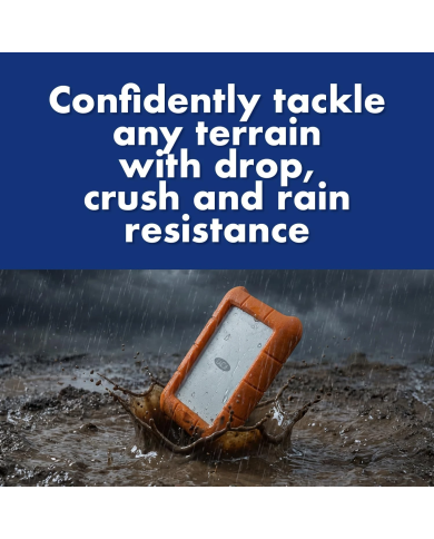 LaCie Rugged USB-C 2TB - HDD Externe Portable