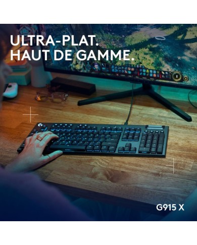 Logitech G G915 X LIGHTSPEED - Clavier Gamer Méca Low-Profile Tactile
