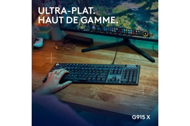 Logitech G G915 X LIGHTSPEED - Clavier Gamer Méca Low-Profile Tactile