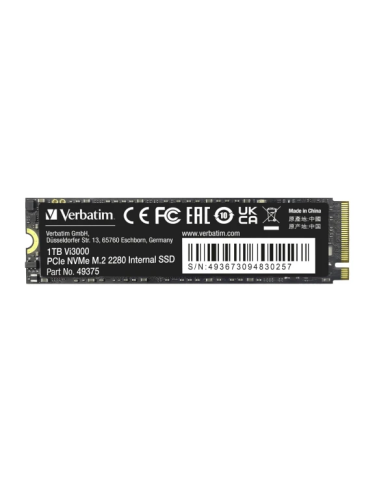 Verbatim Vi3000 - 1 To - NVMe PCIe Gen3x4 - 3100 Mo/s
