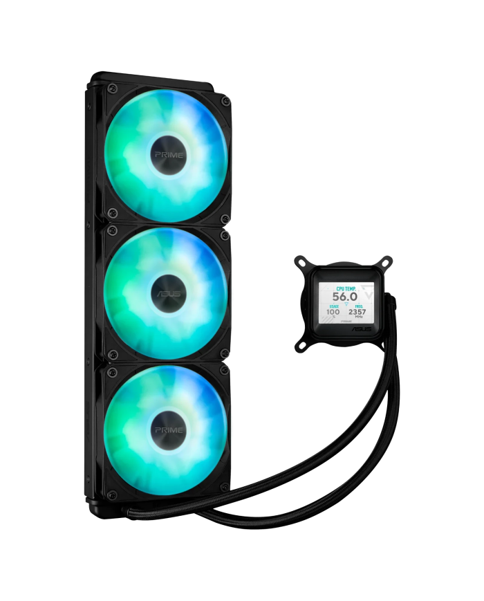 ASUS Prime LC 360 ARGB LCD - AIO 360 mm - Écran LCD 2.1" - Asetek