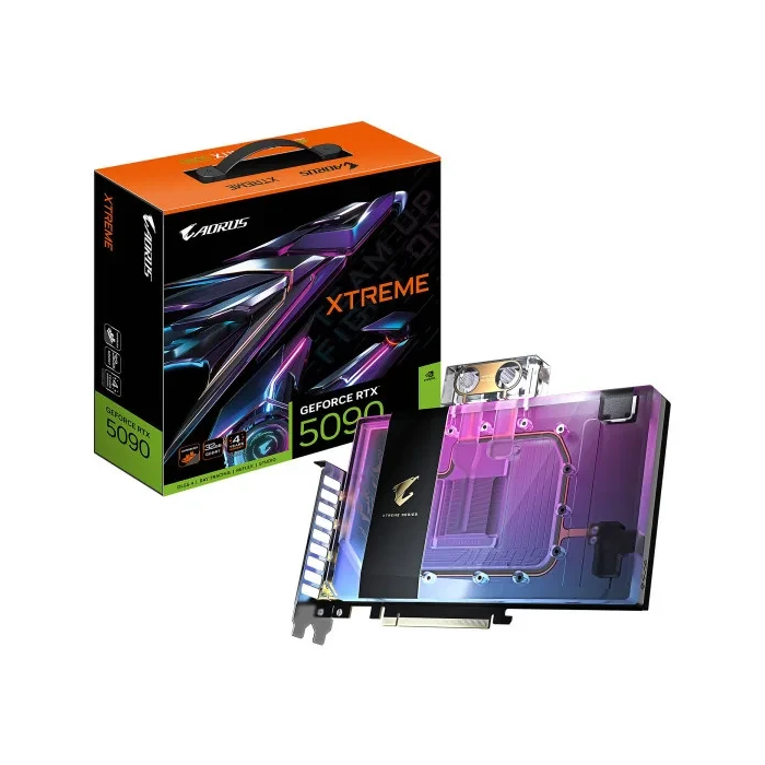 Gigabyte AORUS RTX 5090 XTREME WATERFORCE WB 32Go GDDR7 - Carte Graphique