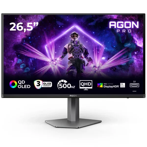 AOC AGON PRO AG276QKD2 - QD-OLED 26.5" 500Hz 0.03ms -Ecran PC