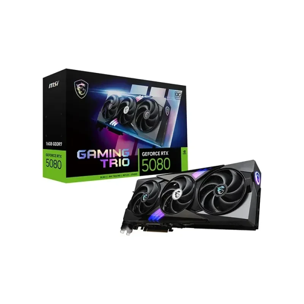 MSI GeForce RTX 5080 16G GAMING TRIO OC - 16 Go GDDR7 - 10752 Cores