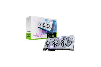 MSI GeForce RTX 5080 16G GAMING TRIO OC Blanc - 16 Go GDDR7 - DLSS 4
