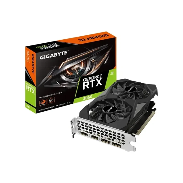 GIGABYTE RTX 3050 WINDFORCE OC V2 - 6 Go GDDR6 - Dual Fan OC