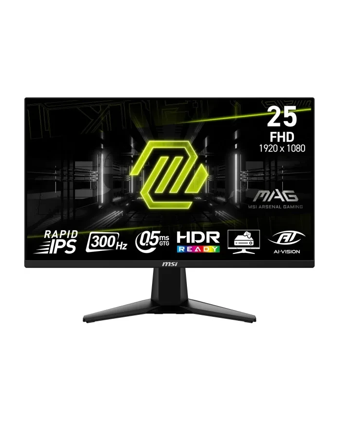 MSI MAG 255XF - 24.5" Rapid IPS - 300Hz - 0.5ms - Gaming