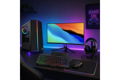 Pack PC Gamer Ryzen 5 5600GT + Moniteur 24" + pack G-lab - pcgamercasa.ma