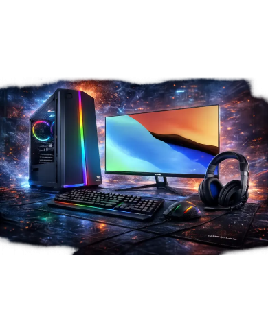 Pack PC Gamer AMD Ryzen 5 5600G/512GB/16GB/Vega 7 + Moniteur 27" + Pack Gaming