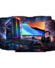 Pack PC Gamer AMD Ryzen 5 5600G/512GB/16GB/Vega 7 + Moniteur 27" + Pack Gaming