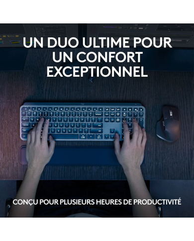 Pack Logitech MX Keys S Combo - clavier et souris