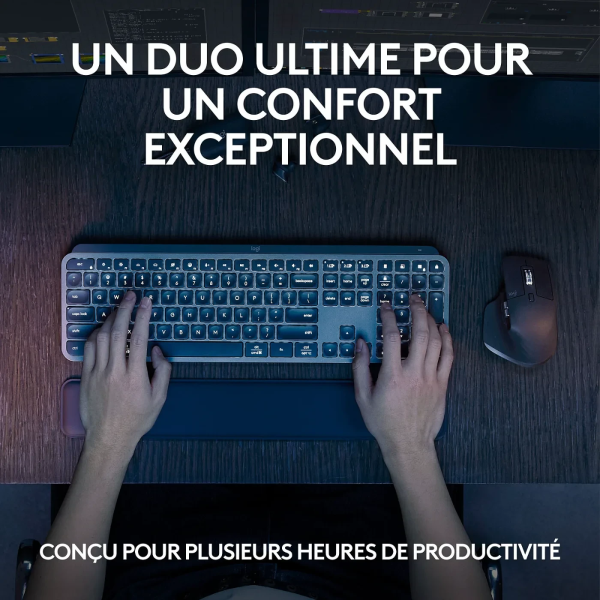Pack Logitech MX Keys S Combo - clavier et souris