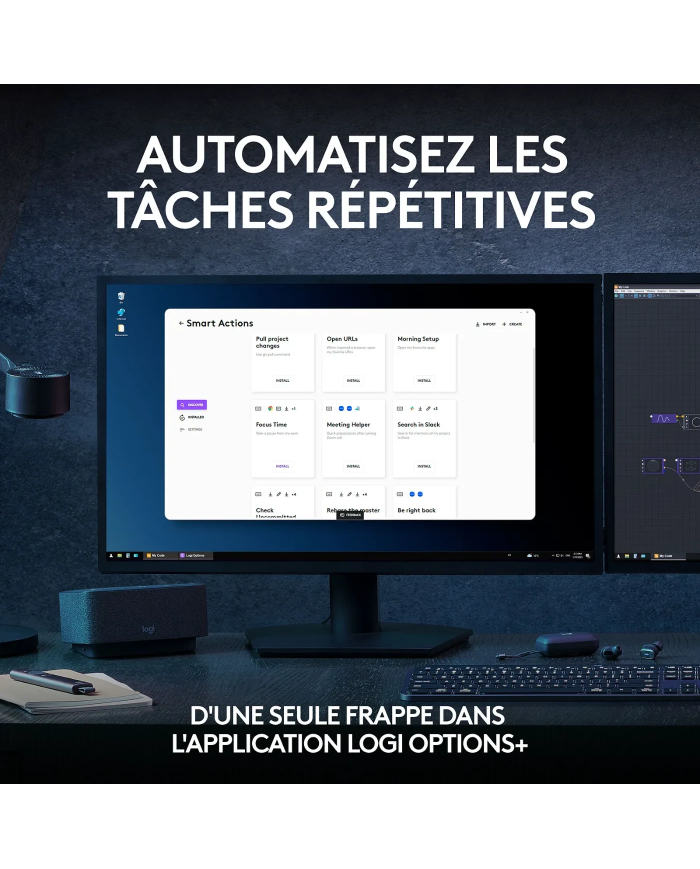 Pack Logitech MX Keys S Combo - clavier et souris