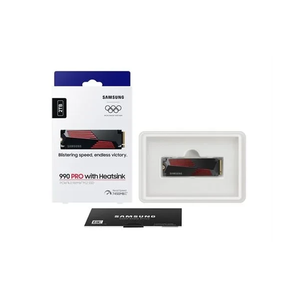 Samsung SSD 990 PRO M.2 PCIe NVMe 2 To avec dissipateur - SSD PS5/PC