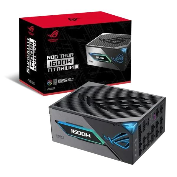 ASUS ROG THOR 1600W Titanium III - 80Plus Titanium - ATX 3.1 - Pc Gamer Casa