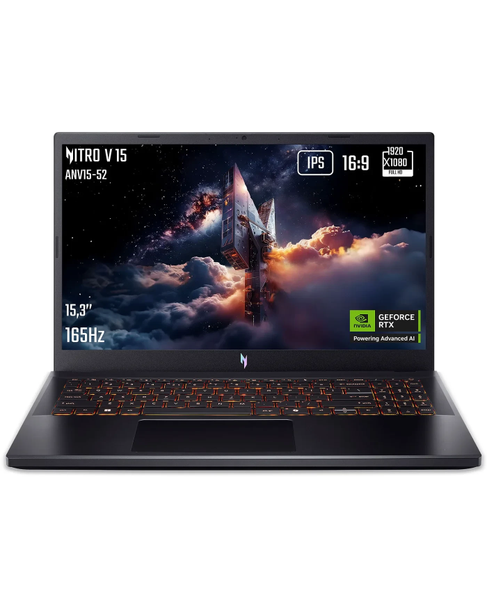 ACER Nitro V 15 ANV15-52-91DU i5-13420H/16GB DDR4/512GB SSD/RTX 5050 8GB/15.6" 165Hz/Win11H/Black