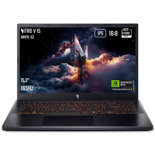 ACER Nitro V 15 ANV15-52-91DU i5-13420H/16GB DDR4/512GB SSD/RTX 5050 8GB/15.6" 165Hz/Win11H/Black