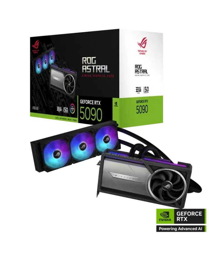 ASUS ROG Astral LC RTX 5090 - 32 Go GDDR7 - CARTE GRAPHIQUE
