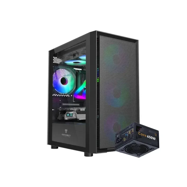 Connect Airboost ARGB - Moyen Tour - Alim 650W Bronze - 4 Fans ARGB