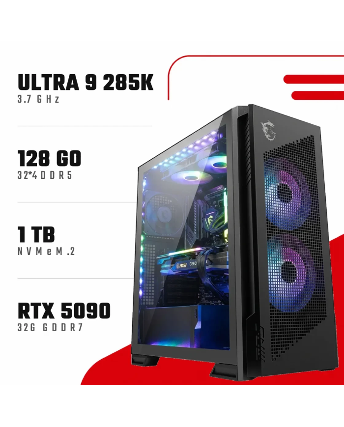PC Gamer Intel Core Ultra 9 285K/RTX 5090 32GB/128GB DDR5/1TB SSD
