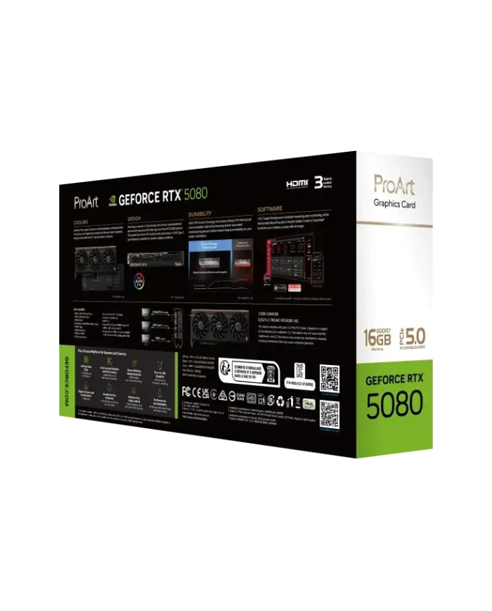 ASUS ProArt GeForce RTX 5080 - 16 Go GDDR7 - CARTE GRAPHIQUE