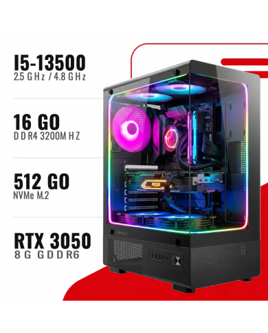 PC Gamer Core i5-13500/RTX 3050 8GB/16GB DDR4/512GB SSD - Pc Gamer Casa