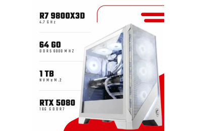 PC Gamer Ryzen 7 9800X3D/RTX 5080 16GB/32GB DDR5/1TB SSD - PC GAMER CASA